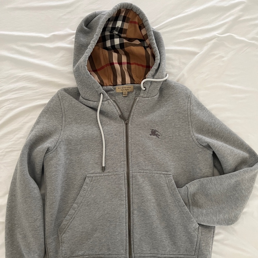 Womens Burberry Zip-Up Jacket